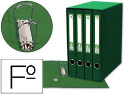 Modulo Liderpapel 4 Archivadores Folio 2 Anillas Mixtas 25Mm Verde