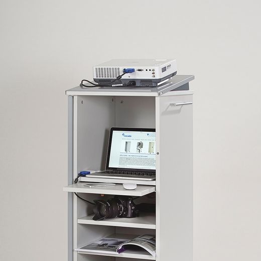 Mueble Móvil Multifuncional Caddy con Cajones Color Gris