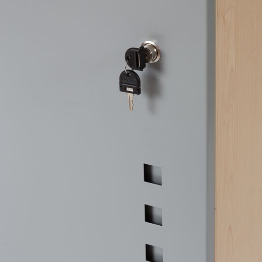 Mueble Móvil Multifuncional Caddy con Estantes Color Gris