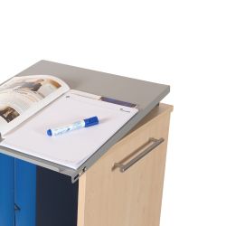 Mueble Móvil Multifuncional Caddy con Estantes Color Gris