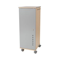 Mueble Móvil Multifuncional Caddy con Estantes Color Haya