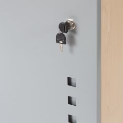 Mueble Móvil Multifuncional Caddy con Estantes Color Haya