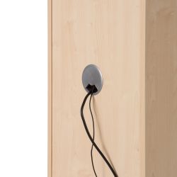 Mueble Móvil Multifuncional Caddy con Estantes Color Haya