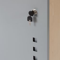 Mueble Móvil Multifuncional Caddy con Estantes Color Haya