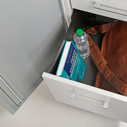 Mueble Móvil Multifuncional Caddy con Estantes Color Haya