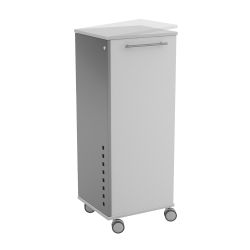 Mueble Móvil Multifuncional Caddy con Estantes Color Haya