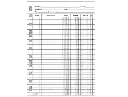 MULTIFIN Recambio Cuentas Corrientes 16 taladros (215x310mm)