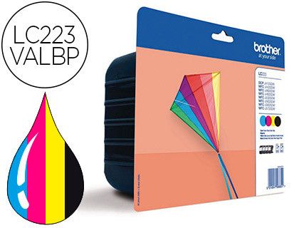 Multipack cartuchos tinta original Brother LC223VALBP
