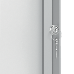 NOBO Vitrina de uso exterior magnética capacidad para 4 hojas A4.