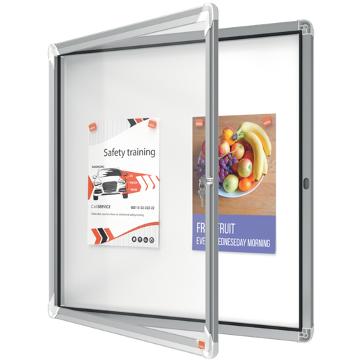 NOBO Vitrina de uso exterior magnética capacidad para 6 hojas A4