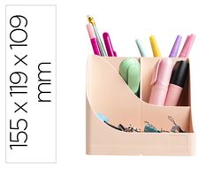 Organizador de sobremesa exacompta skandi color nude 155x119x109 mm