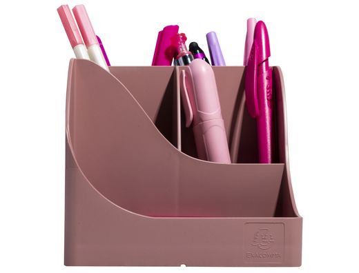Organizador de sobremesa exacompta skandi color rosa viejo 155x119x109 mm
