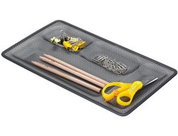 Organizador Sobremesa Bandeja Metalica Q-Connect Rejilla Negra con 5 Departamentos -320X35X155 Mm