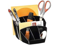 Organizador Sobremesa Cep Confor Plastico Negro