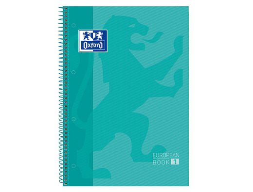 OXFORD Cuaderno espiral 80h A4 Cuadricula 5x5 color verde Ref.400040983