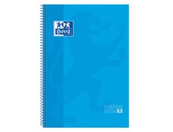 OXFORD Cuaderno espiral School 80h A4 Cuadricula 5x5 Turquesa 400028276