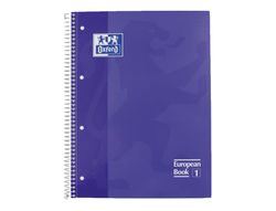 OXFORD Cuaderno School 80h A4 Cuadricula 5x5 Lila Ref.100430201