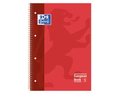 OXFORD Cuaderno School 80h A4 Cuadricula 5x5 Rojo Ref.100430198