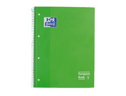 OXFORD Cuaderno School 80h A4 Cuadricula 5x5 Verde Ref.100430199