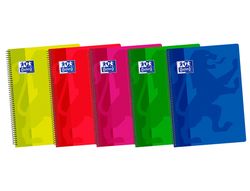 OXFORD Cuaderno School Tapa plástico Folio 80 Hojas 4x4 con margen