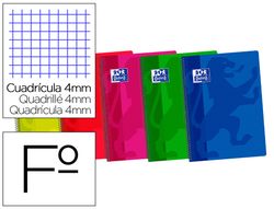 OXFORD Cuaderno School Tapa plástico Folio 80 Hojas 4x4 con margen