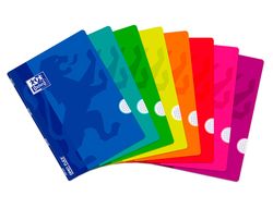 OXFORD Libreta Openflex 48h A4 Cuadricula 4x4 con margen colores Surtidos Ref. 400026393