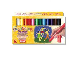 Pack 12 Tempera solida pocket 5 gr Colores variados