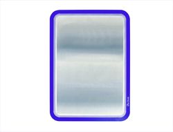 Pack 2 porta anuncios imantado dorso adhesivo reposicionable en pvc azul