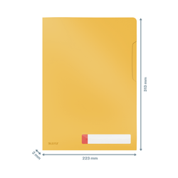 Pack 3 dosieres privacidad Leitz Cosy, DIN A4, amarillo