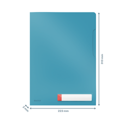 Pack 3 dosieres privacidad Leitz Cosy, DIN A4, azul