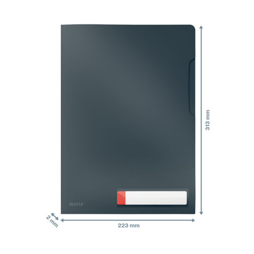 Pack 3 dosieres privacidad Leitz Cosy, DIN A4, gris