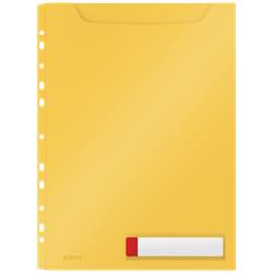 Pack 3 fundas privacidad Leitz Cosy gran capacidad, DIN A4, amarillo
