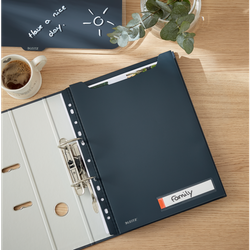 Pack 3 fundas privacidad Leitz Cosy gran capacidad, DIN A4, gris