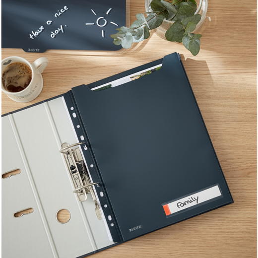 Pack 3 fundas privacidad Leitz Cosy gran capacidad, DIN A4, gris