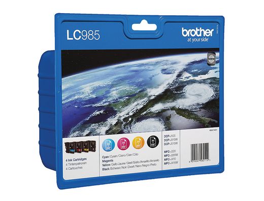 Pack 4 cartuchos Brother original 985VALBP