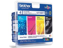 Pack 4 cartuchos color Brother original Ref. 1100HYVA