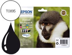 Pack 4 cartuchos inyeccion tinta original Epson T0895