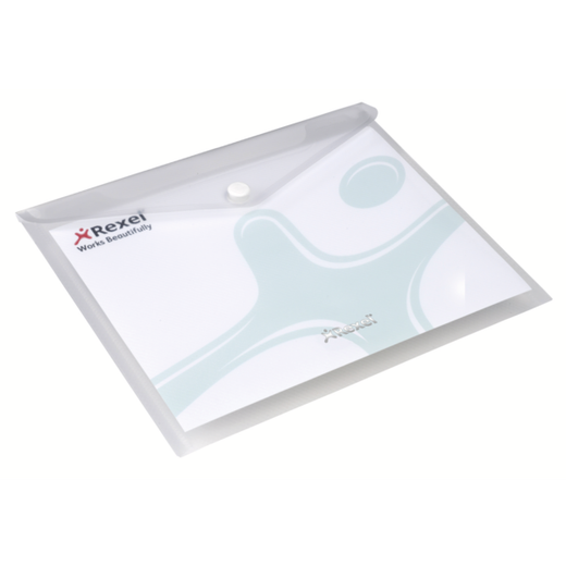 Pack 5 sobres broche Rexel ICE DIN A5, transparente