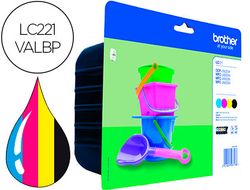 Pack cartuchos de tinta Brother LC221VALBP