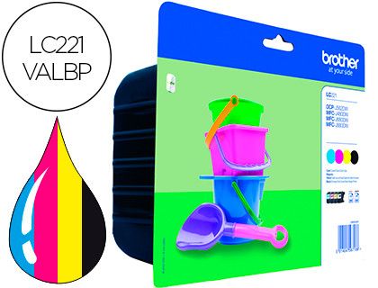 Pack cartuchos de tinta Brother LC221VALBP