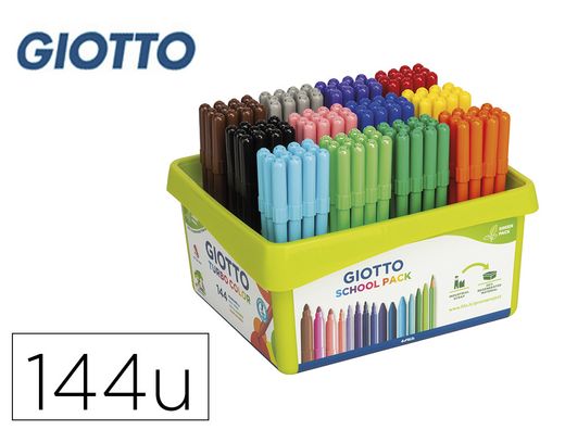 Pack de 144 rotuladores Giotto colores surtidos 521700