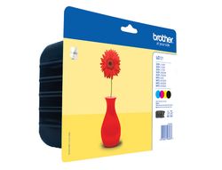 Pack de 4 cartuchos tinta original Brother LC121VALBP