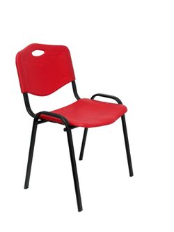 Pack de 4 sillas Robledo PVC rojo