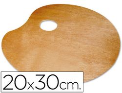 Paleta Madera Lidercolor Ovalada Tamaño 20X30 cm Grosor 0,3 cm Zurdos