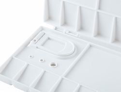 Paleta plastico liderpapel para pintura plegable con tapa y agujero para el pulgar 20x10x1,8 cm