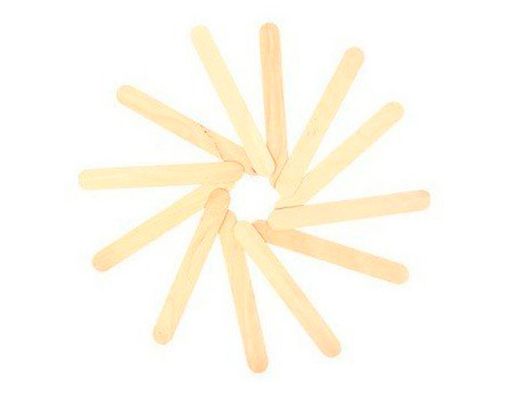 Palillo para Manualidades Madera Color Natural 15 X 2 Cmbolsa de 100 Unidades