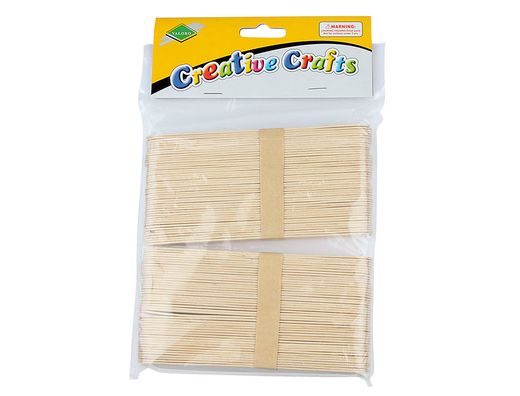 Palillo para Manualidades Madera Color Natural 15 X 2 Cmbolsa de 100 Unidades