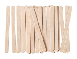 Palitos de madera liderpapel color natural 11,4 x 1 cm bolsa con 50 unidades