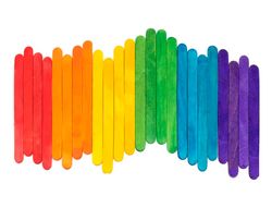 Palitos de madera liderpapel colores surtidos 11,4x1 cm bolsa con 50 unidades