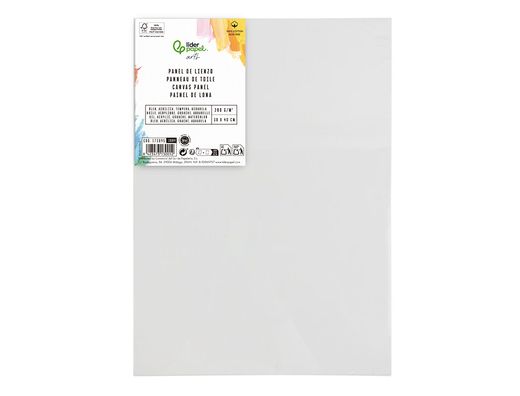 Panel de lienzo liderpapel 30x40 cm gramaje 280g/m2 certificado fsc